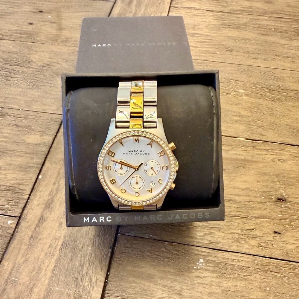 Marc by Marc Jacobs Two-Tone Gold and Silver Watch